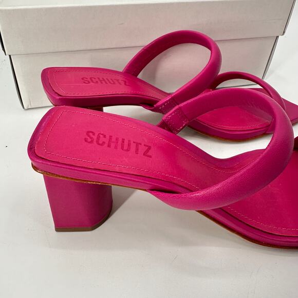 SCHUTZ New in Box Ully Double Strap Slide in Pink // 8.5 - Picture 6 of 12